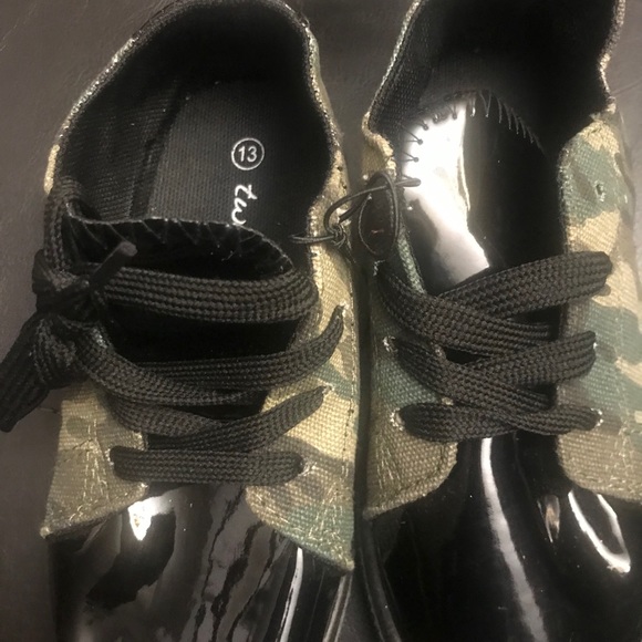 Camo and black Patient Leather shoes - Picture 2 of 4